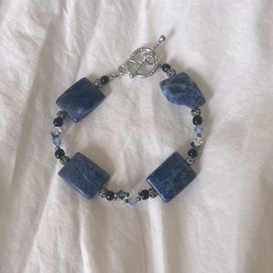 Blue and Silver Crystal Bracelet